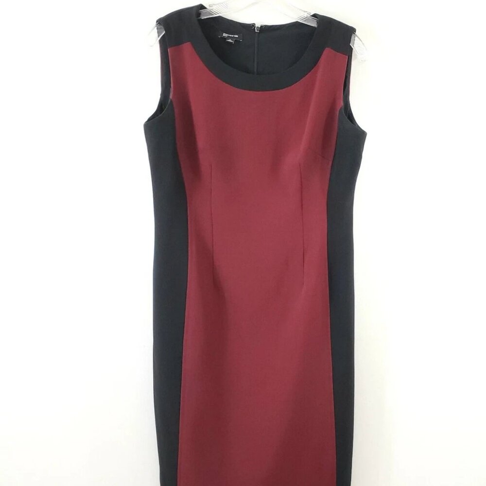 Jones New York Size 6 Woman's Kelly Red Black Sleeveless Dress